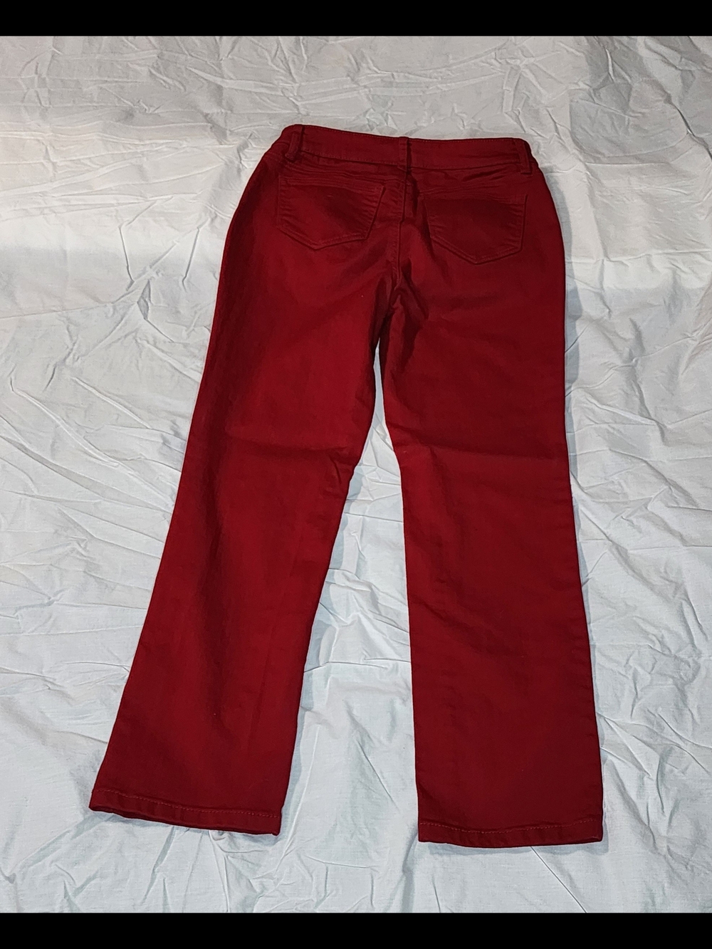 Westport Women's Straight Leg Jeans in Deep Red 4P
